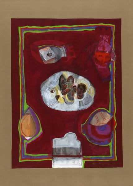 Aja Jskander Schmidlin — 2 Zeichnungen: Look; Ohne Titel