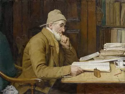 ALBERT ANKER — Der Schaffner. 1899. — Koller Auktionen