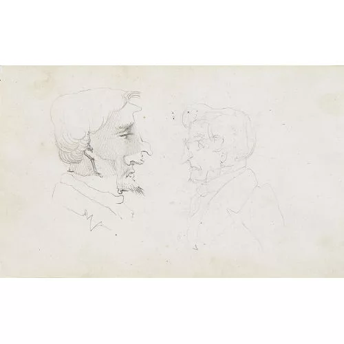 Albert Anker — Porträt eines Mannes mit Mütze.