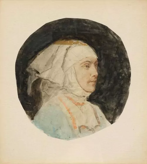 ALBERT ANKER — Porträt einer Novizin. — Koller Auktionen