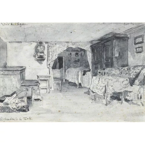 Albert Anker — "La chambre de la tante".