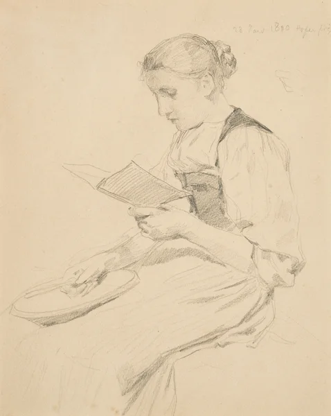 Albert Anker — Jeune bernoise, 1890