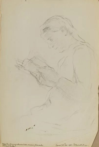 Albert Anker — Albert Anker (1831-1910), \\Jeune femme à la