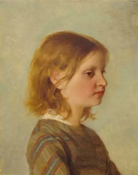 ALBERT ANKER — Mädchenbildnis. 1862. — Koller Auktionen