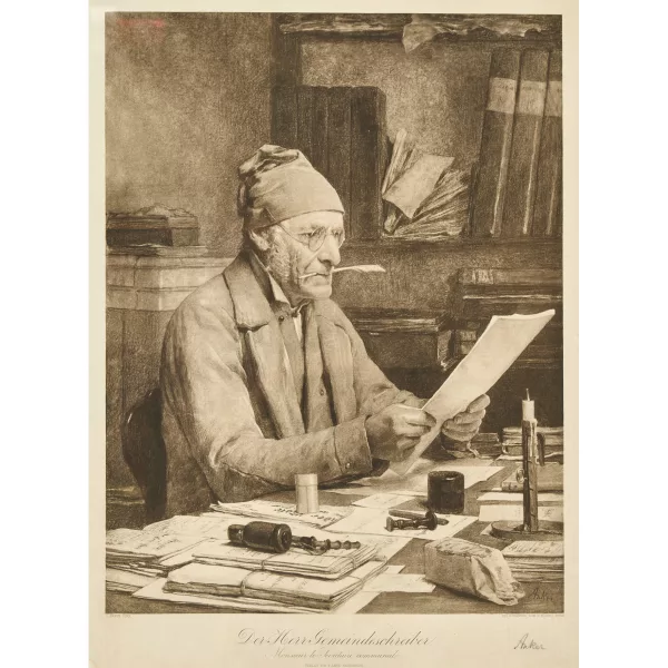 Albert Anker — "Der Herr Gemeindeschreiber".