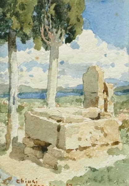 ALBERT ANKER — Brunnen bei Chiusi. 1897. — Koller Auktionen