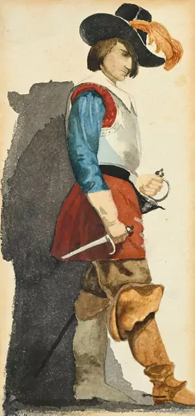 Musketier mit Dolch