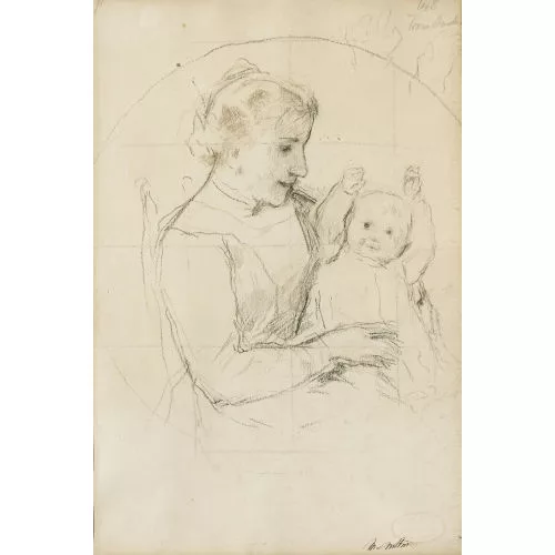 Albert Anker — Mutter mit Kind.
