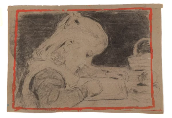 Albert Anker — Jeune fille écrivant
