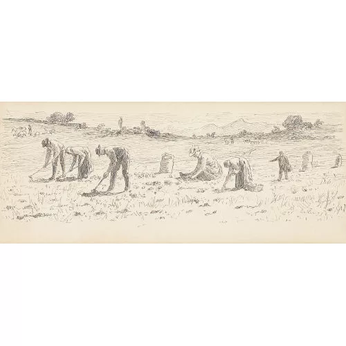 Albert Anker — Kartoffelernte bei Ins.