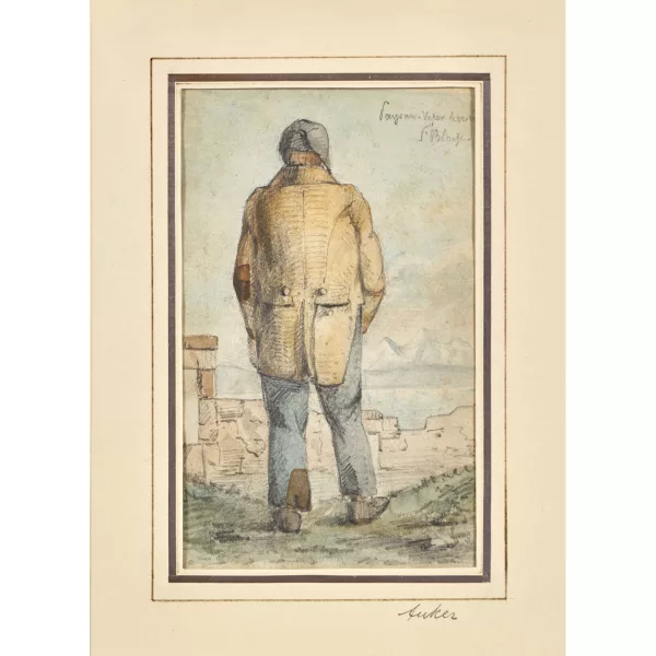 Albert Anker — "Mann von hinten".
