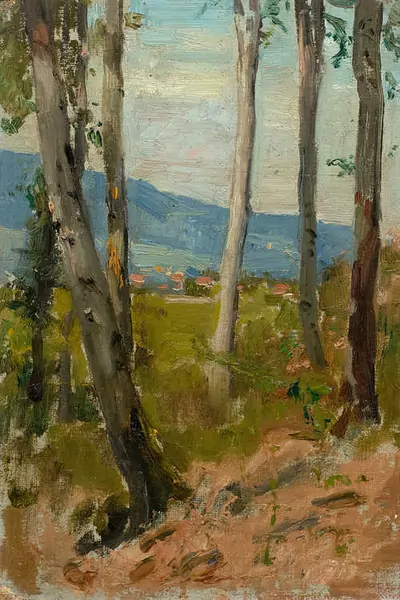 ALBERT ANKER — Waldlichtung im Seeland (Clairière dans le Seeland). — Koller Auktionen