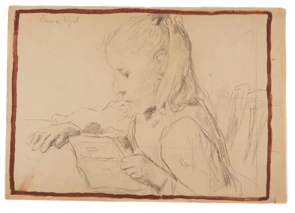 Albert Anker — Jeune fille lisant,