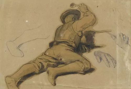 ALBERT ANKER — Studie zu "Die Kappeler Milchsuppe". — Koller Auktionen