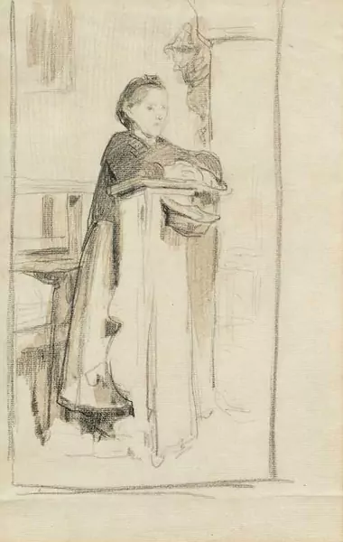 ALBERT ANKER — Study for "Betende im Beinhaus von Stans". Circa 1865. — Koller Auktionen