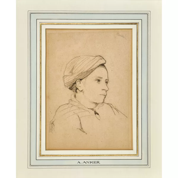 Albert Anker — Mädchenporträt.