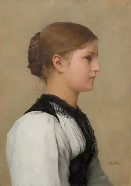 ALBERT ANKER — Bildnis eines Berner Mädchens. — Koller Auktionen