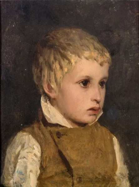 Albert Anker — Albert Anker (1831-1910), Portrait de garçon 1859,