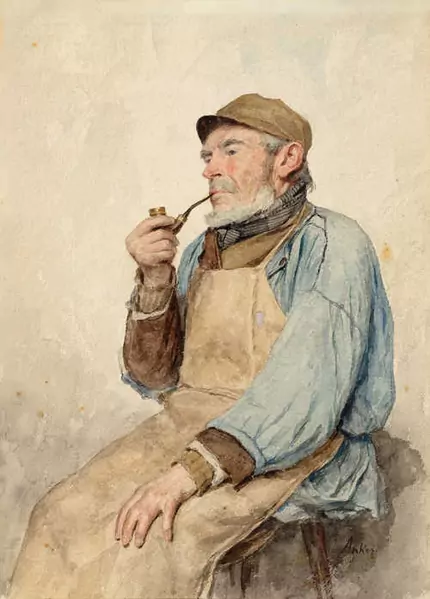 ALBERT ANKER — "Der Küefer" H. Bieri aus Ins. 1900. — Koller Auktionen