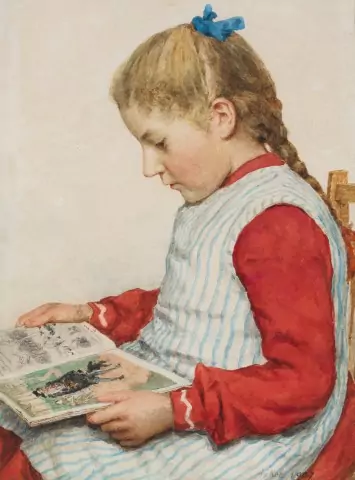 Lesendes Mädchen, 1907