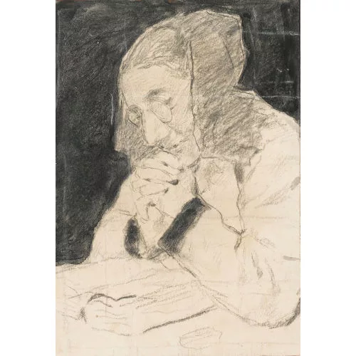 Albert Anker — Studie zu "Lesende Grossmutter".