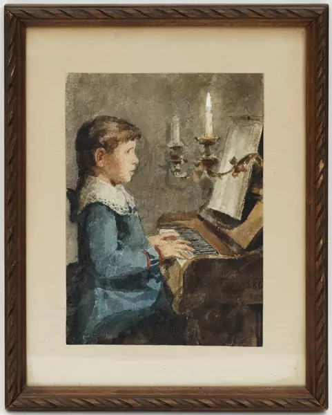 Petite fille au piano