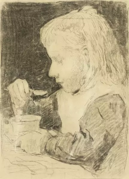 ALBERT ANKER — Essendes Mädchen. — Koller Auktionen