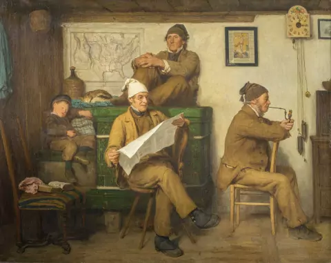 Die Bauern und die Zeitung, 1867