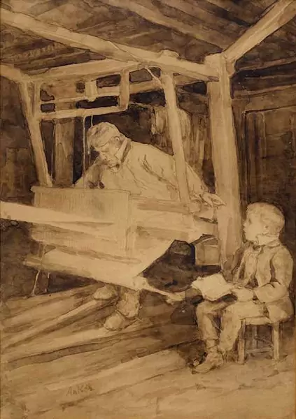 ALBERT ANKER — The loom — Koller Auktionen