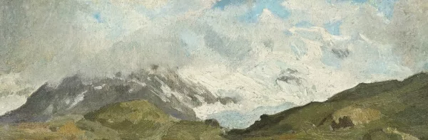 Albert Anker — Paysage alpestre