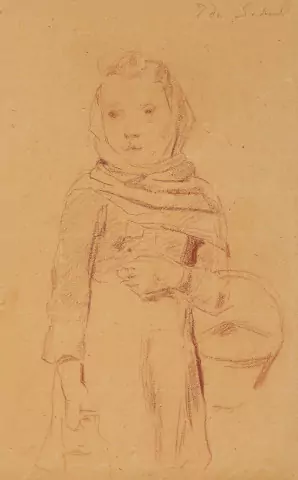 Ida Schaub, Mädchen mit Korb