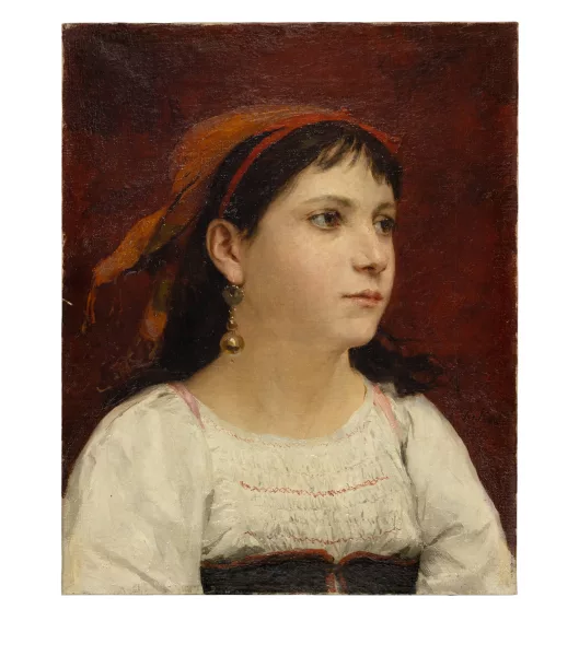 Albert Anker — Bildnis eines italienischen Mädchens