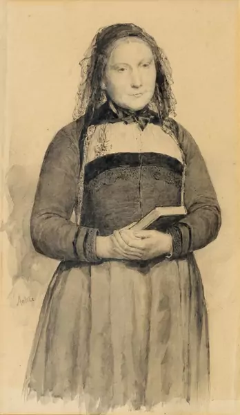 ALBERT ANKER — The Mayor's Wife. — Koller Auktionen