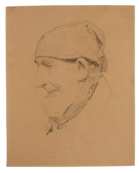 Albert Anker — Portrait de vieillard