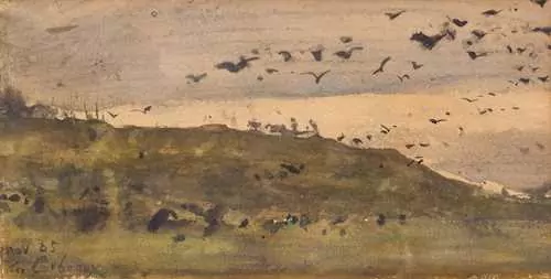 ALBERT ANKER — Les Corbeaux. 1885. — Koller Auktionen
