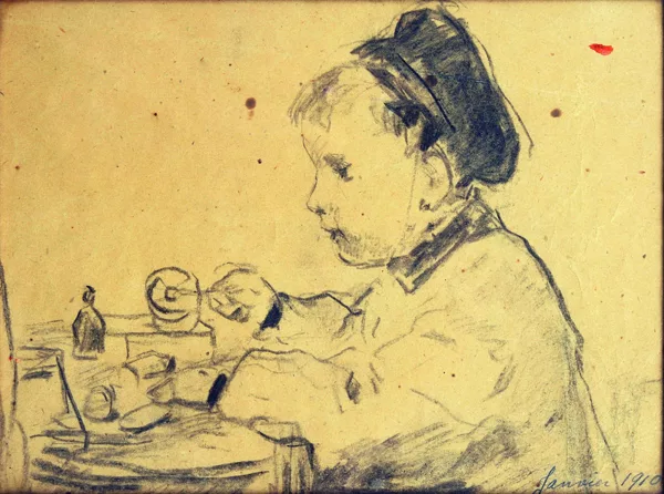 Albert Anker — Albert Anker (1831-1910), \\Portrait de Jean Dubois