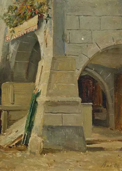 ALBERT ANKER — Altstadtlauben. — Koller Auktionen
