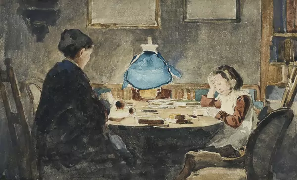 Jeunes filles à l'étude (