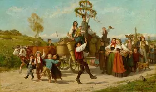 ANKER, ALBERT — Das Winzerfest. 1865. (the wine festival) — Koller Auktionen