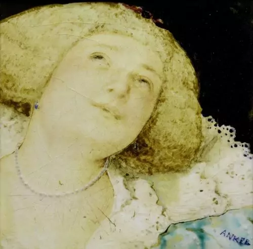 ALBERT ANKER — Büste einer blonden Frau mit Halskette. — Koller Auktionen