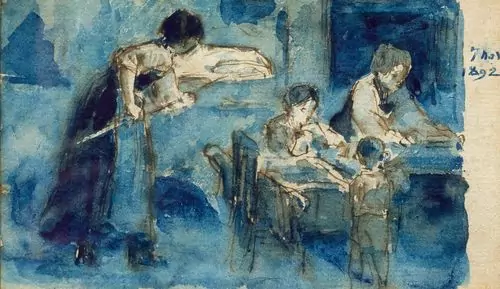 ALBERT ANKER — Küchenszene. 1892. — Koller Auktionen