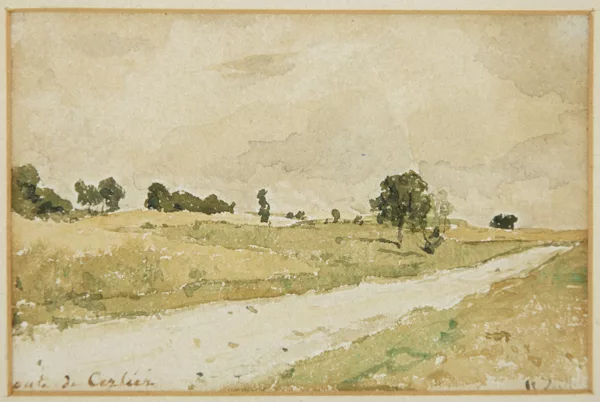 Albert Anker — Albert Anker (1831-1910), \\Route de Cerlier\\,