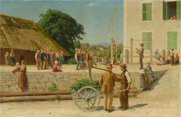 ALBERT ANKER — Turnstunde in Ins. 1879. — Koller Auktionen