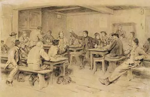 ALBERT ANKER — Im Wirtshaus. — Koller Auktionen