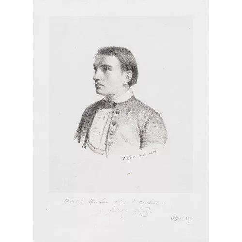Albert Anker — Brustbildnis von Adolf Anker.