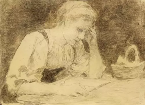 ALBERT ANKER — Lesende junge Frau. — Koller Auktionen