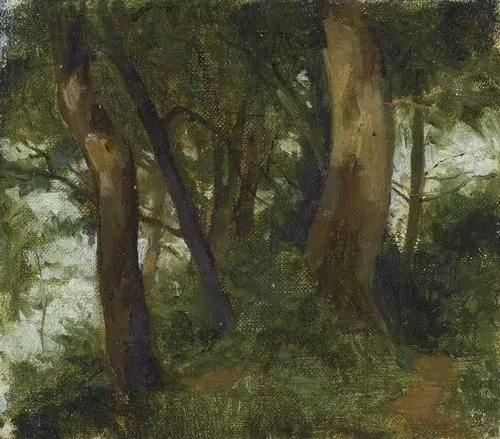 ALBERT ANKER — Waldinneres. — Koller Auktionen