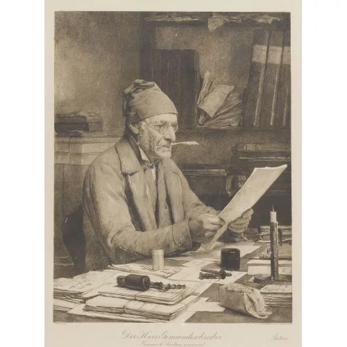 Albert Anker — "Der Herr Gemeindeschreiber".