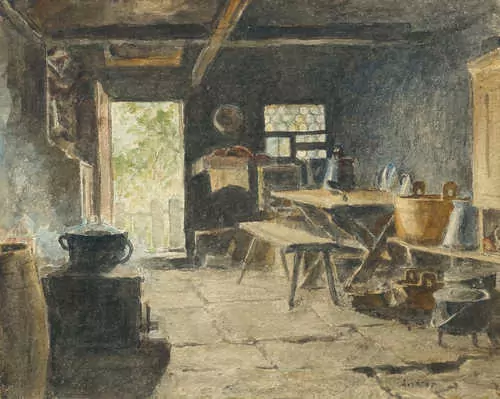 ALBERT ANKER — Bauernküche. — Koller Auktionen