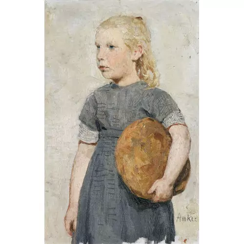 "Mädchen mit Brotlaib"